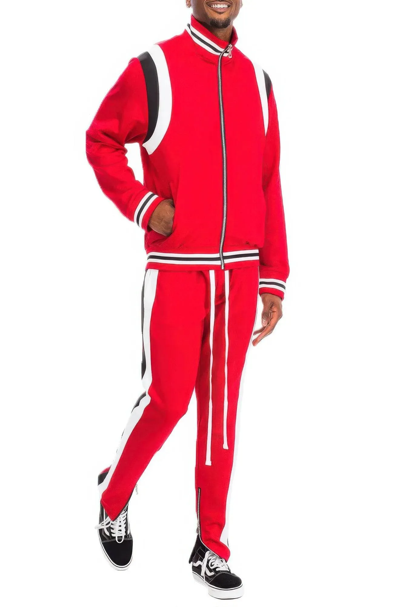 Men's Two Stripe Track Suit