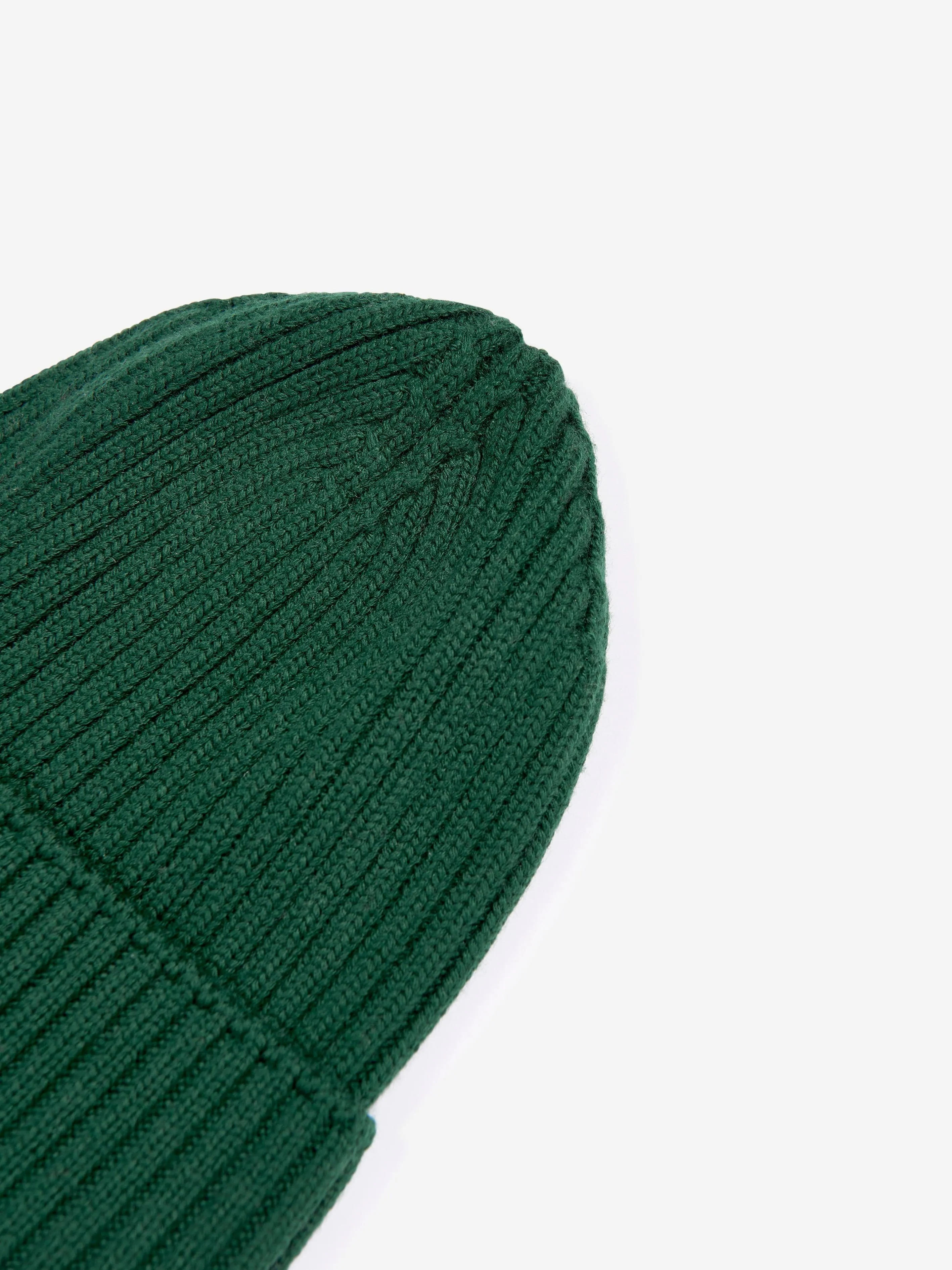 Moncler Enfant Boys Wool Beanie Hat in Green