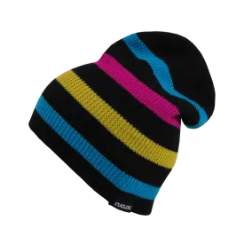 Monte Fitz Roy Slouch Beanie, Striped Knit Cap - Cuglog K039