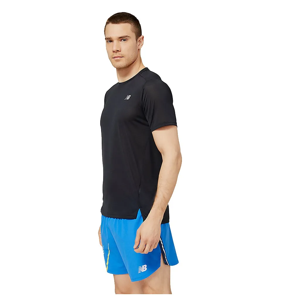 New Balance Accelerate Short Sleeve  (Mens) - Black