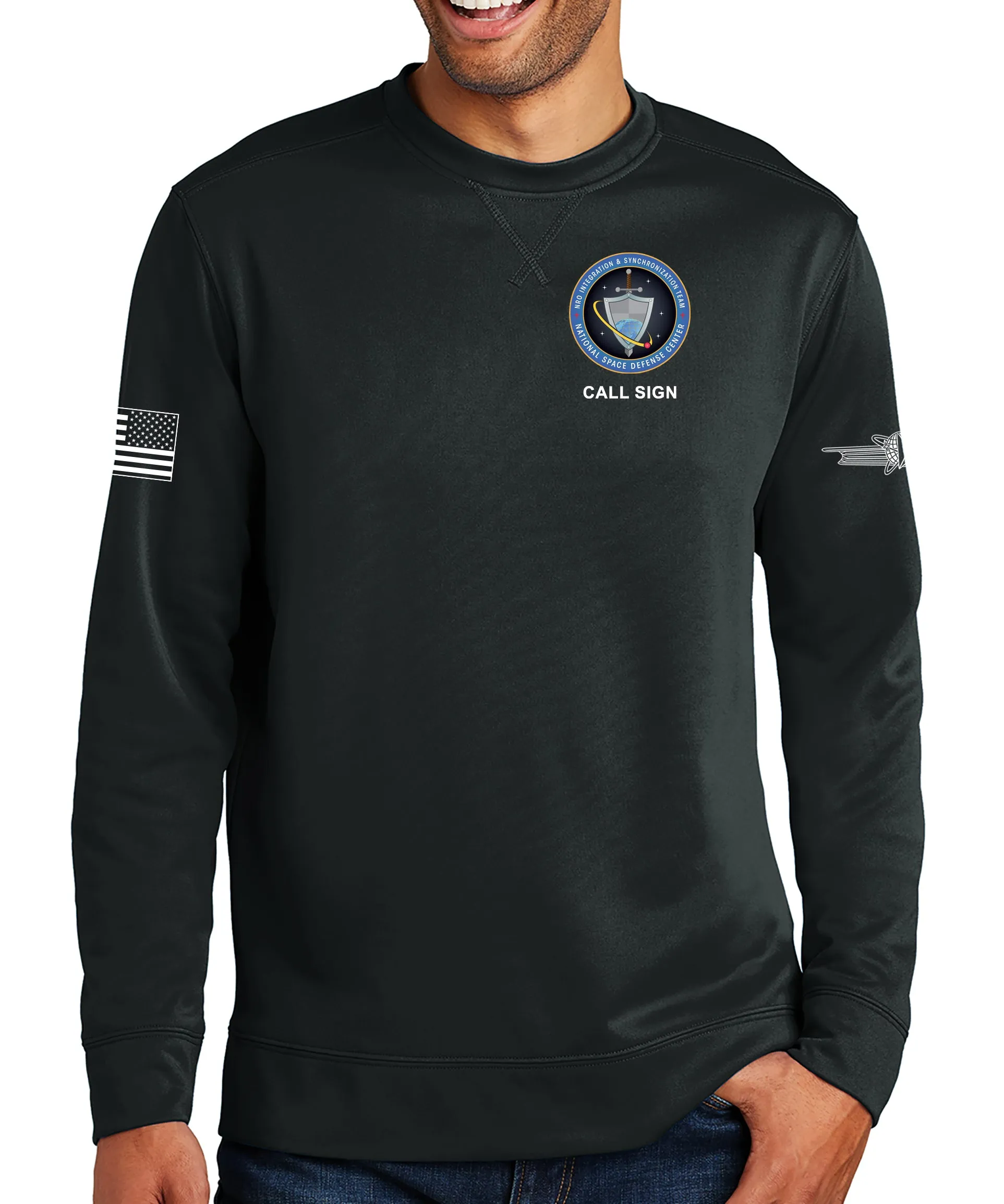 NIST Polyester Crewneck Unisex Sweatshirt. This shirt IS approved for PT.