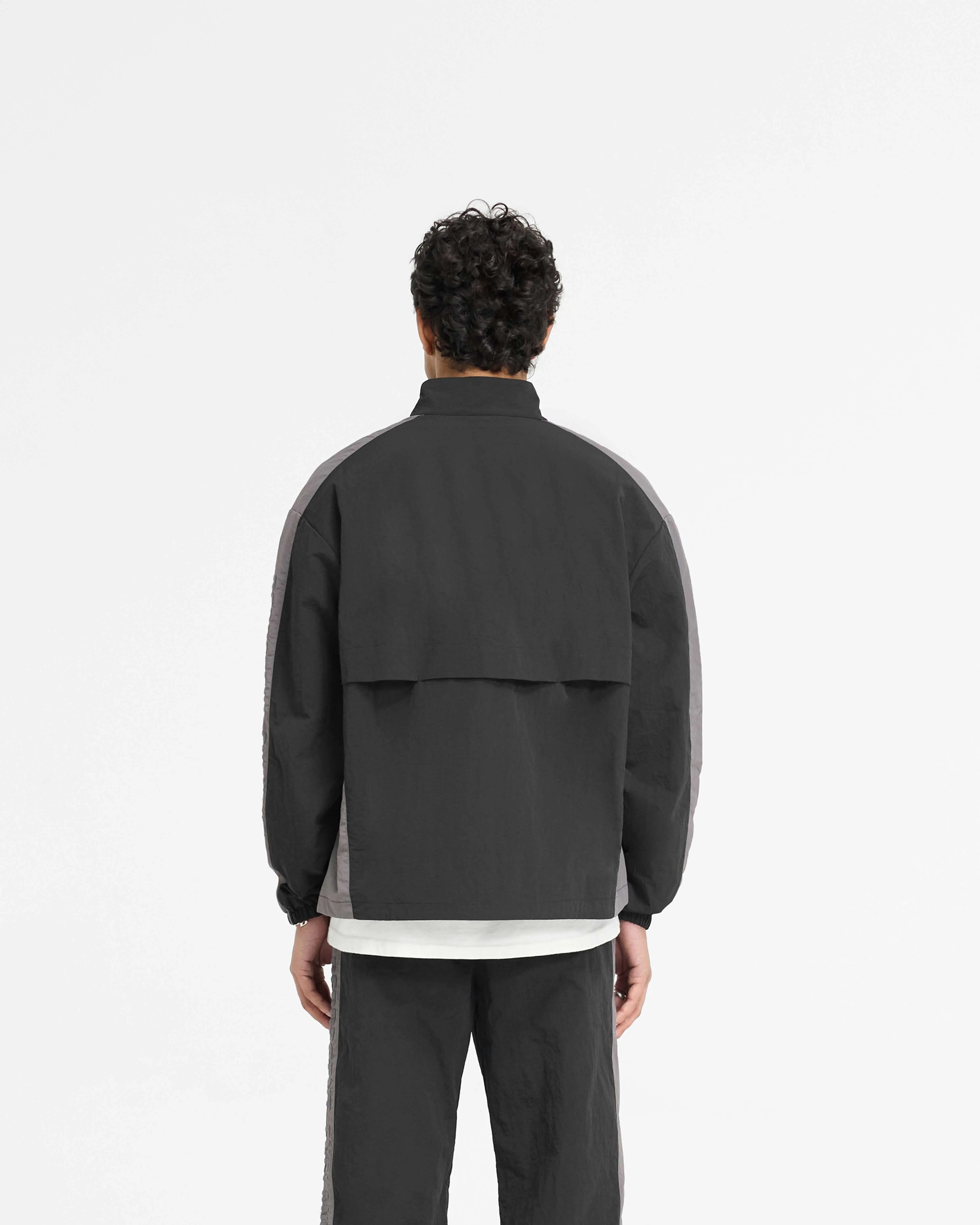 Nylon Track Jacket - Black