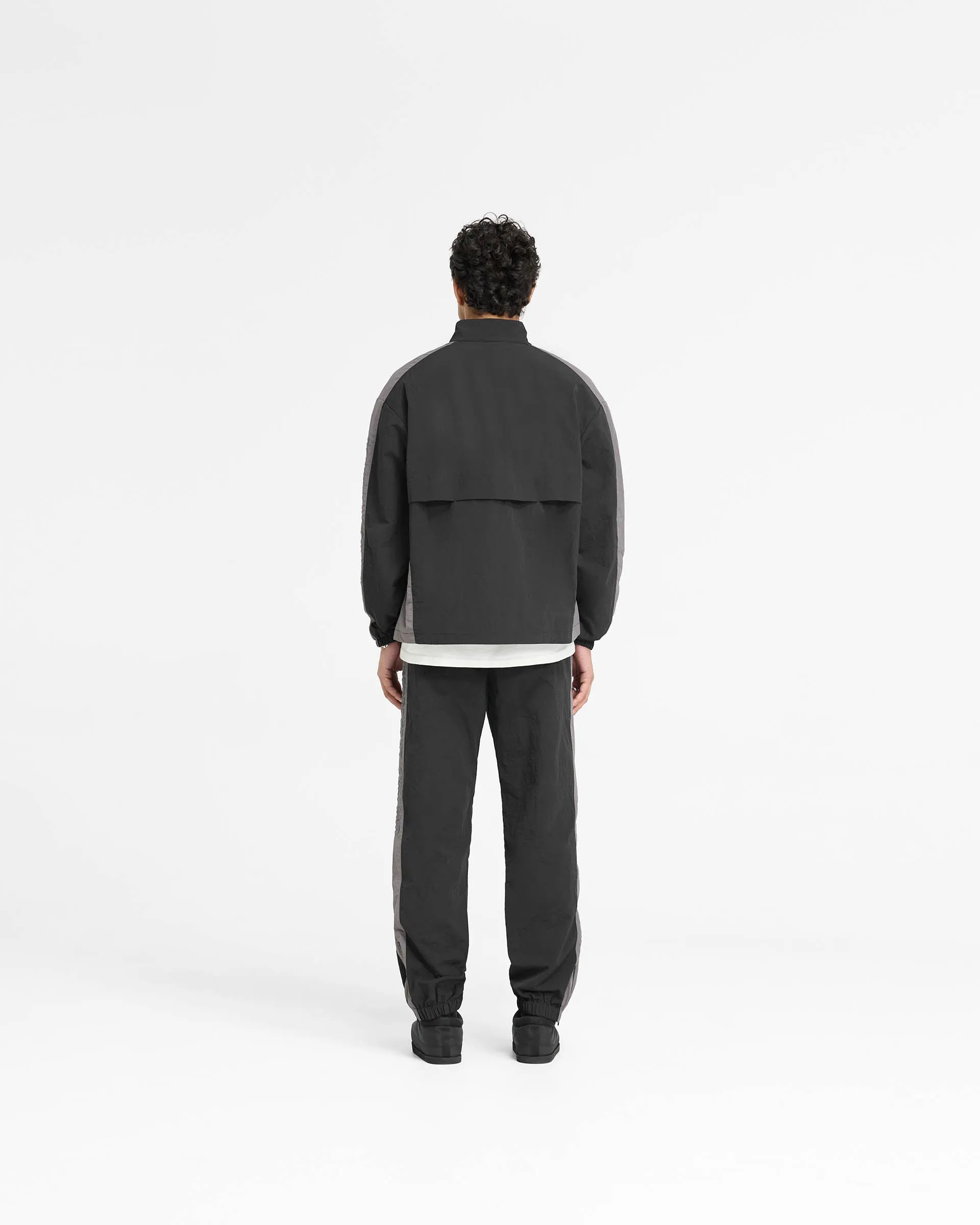 Nylon Track Jacket - Black