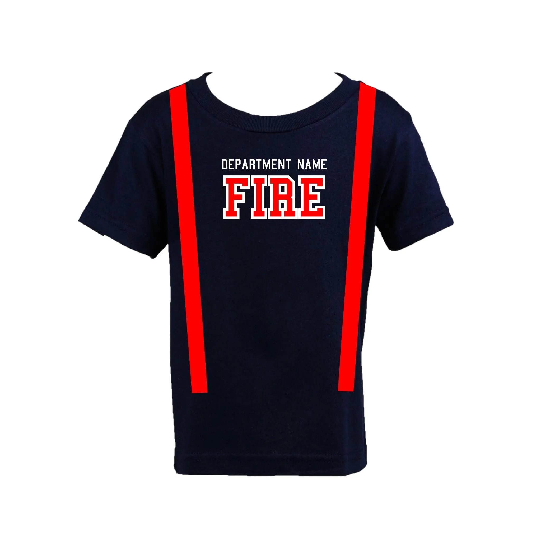 ORIGINAL Firefighter Personalized BLACK 2PC Toddler Outfit