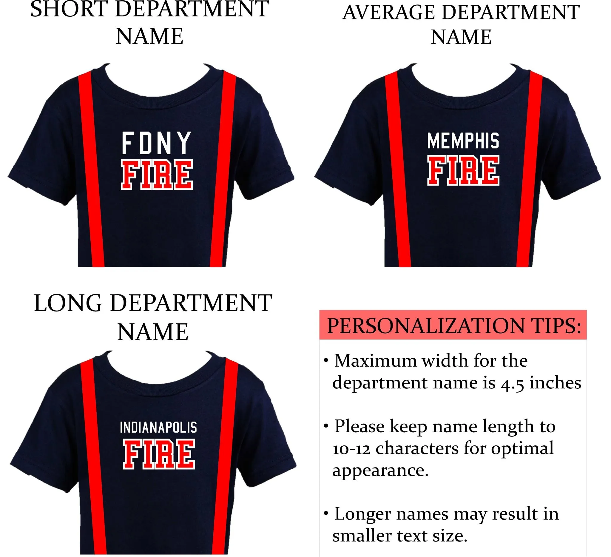 ORIGINAL Firefighter Personalized BLACK 2PC Toddler Outfit