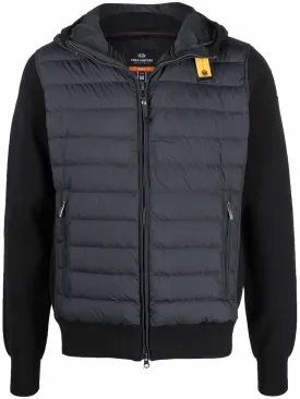 padded down hooded jacket