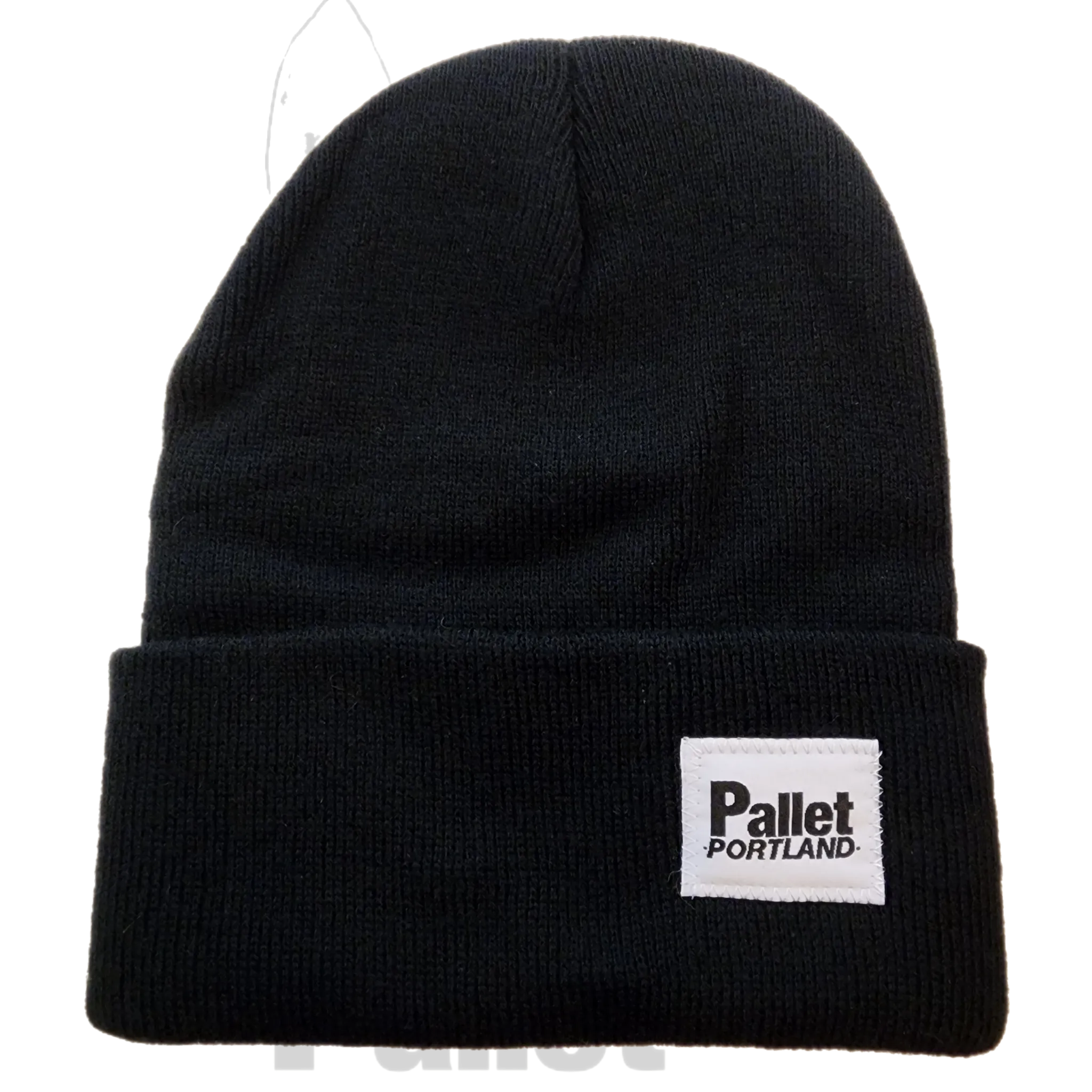 Pallet Portland -"Black Knit Beanie" -Size OS