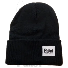 Pallet Portland -"Black Knit Beanie" -Size OS