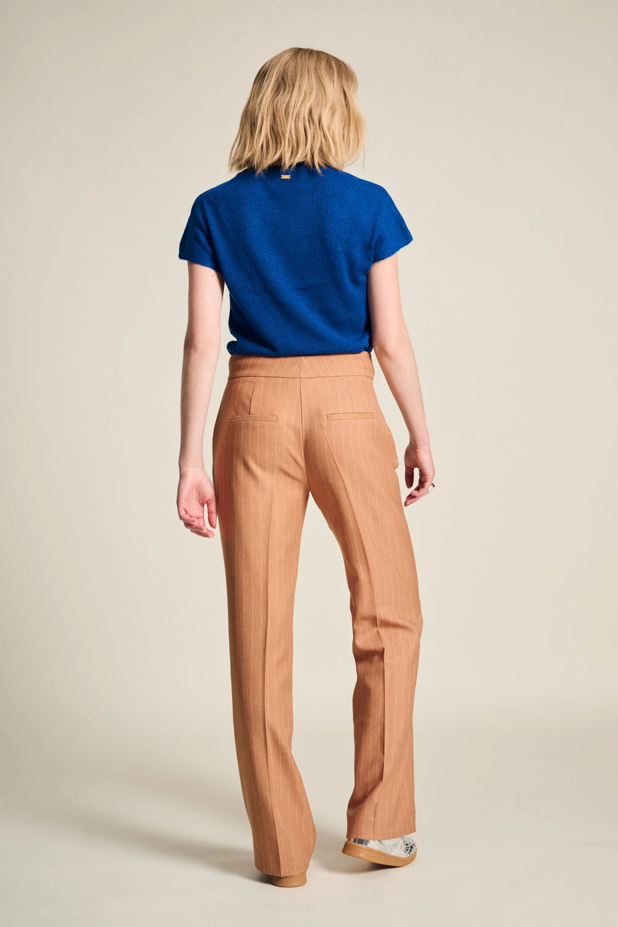 PANTS - Striped Sugar Brown