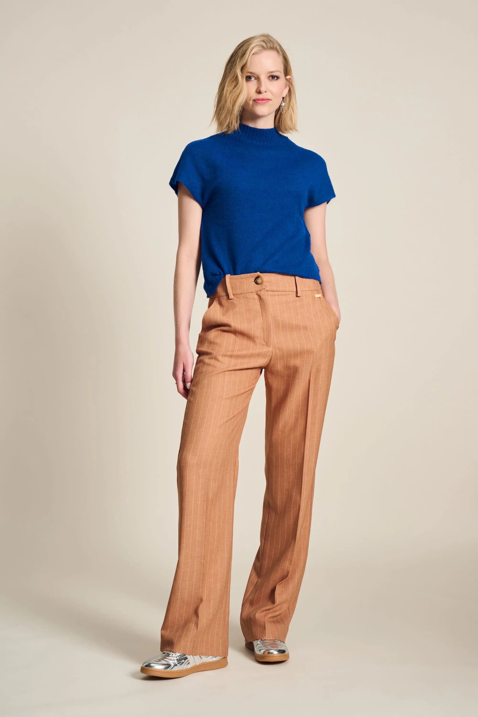 PANTS - Striped Sugar Brown