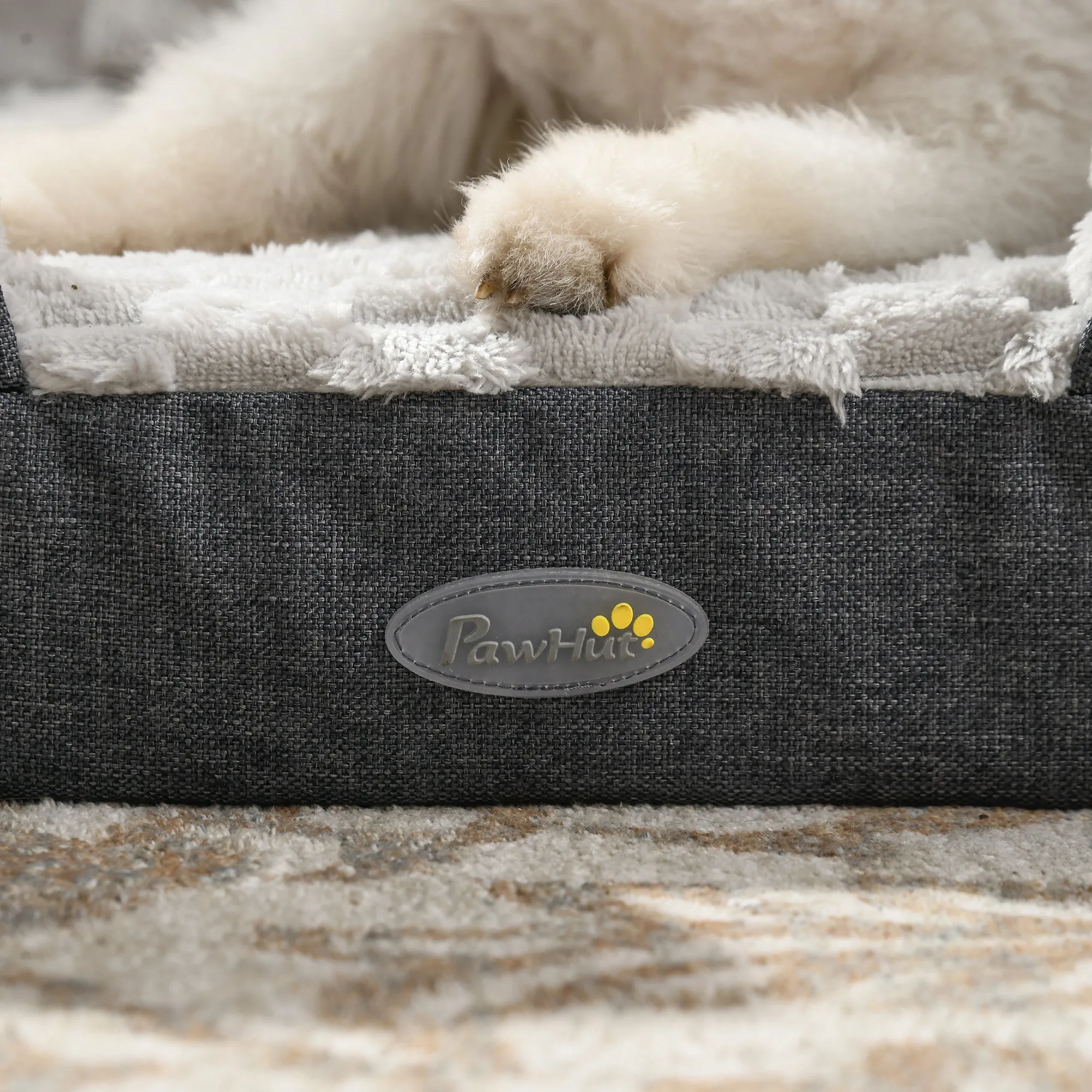 PawHut Dog Bed Calming Pet Bed Dog Mattress for Medium Dogs - Charcoal Grey