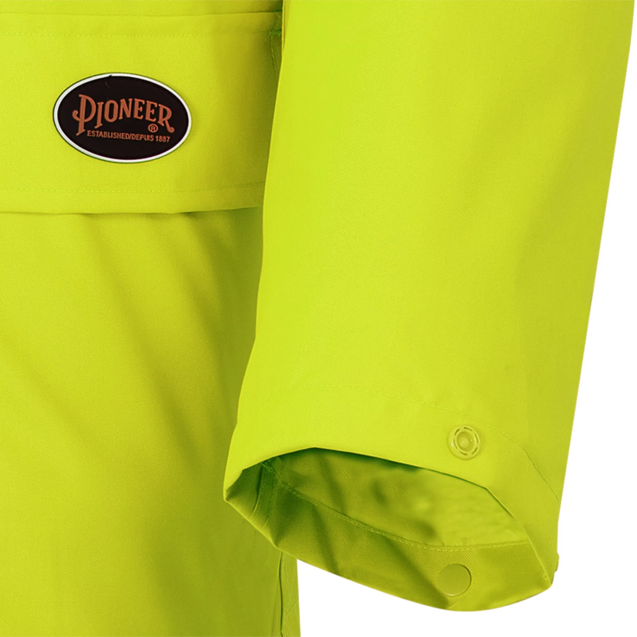 Pioneer Men's Hi Vis Winter Parka - 300D Oxford Polyester, 3-in-1, CSA Certified, Waterproof, Reflective Tape, Tear-Resistant | Sizes XS-5XL