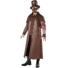 Plague Doctor Costume Halloween Steampunk Outfit for Women Men