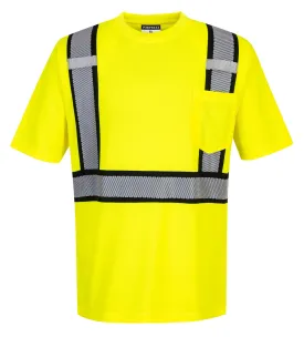 PORTWEST® Detroit Reflective Hi Vis T-Shirt - Safety Yellow - ANSI Class 2 - S395