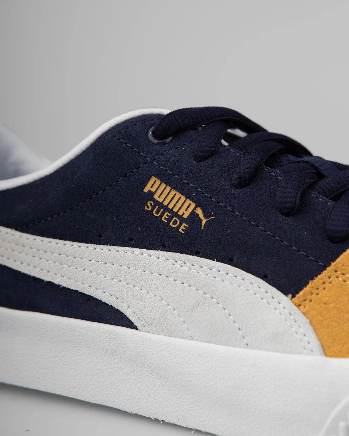 Puma - Suede Skate Nitro - Peacoat Puma White / Honey Mustard