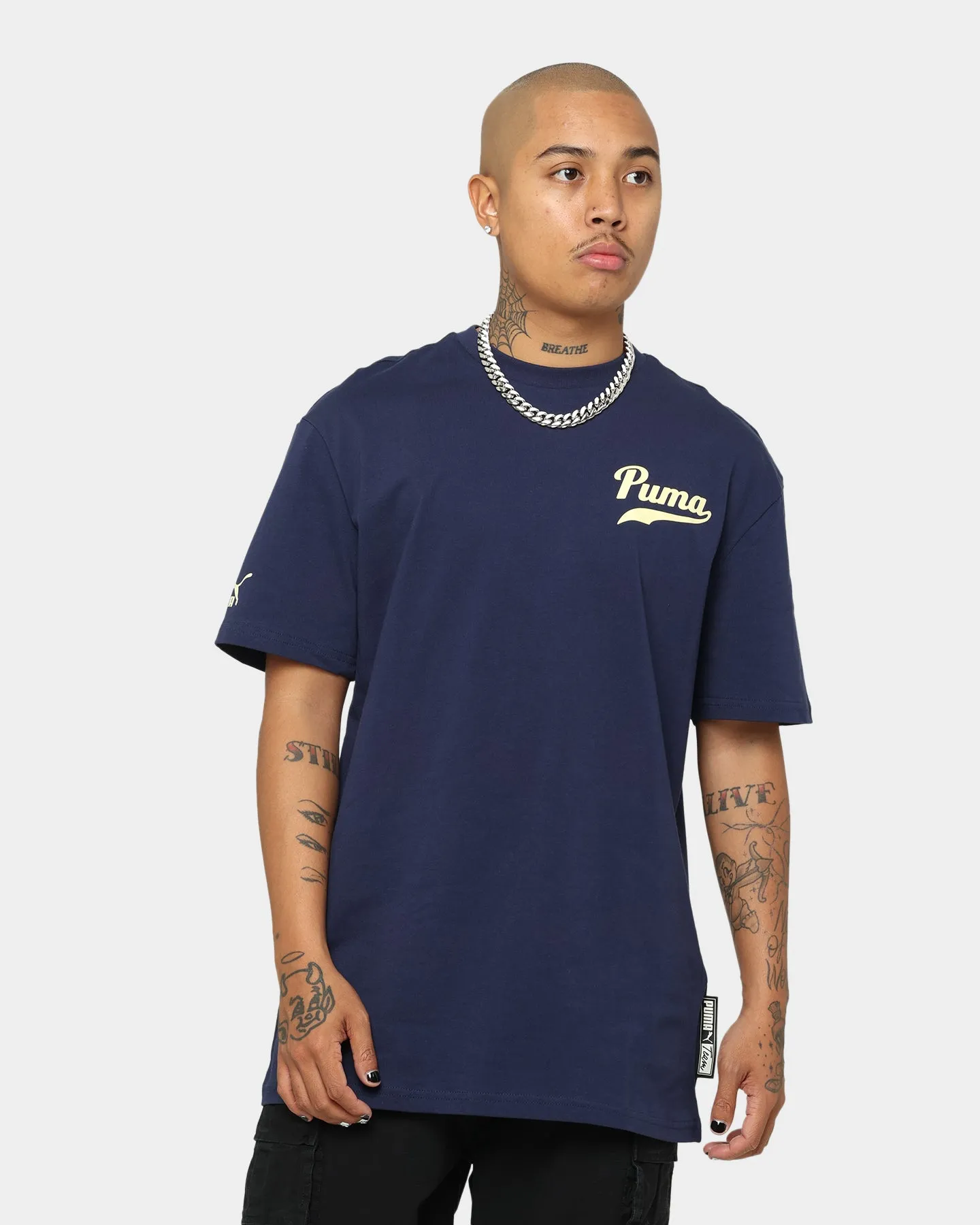 Puma Team Graphic T-Shirt Peacoat