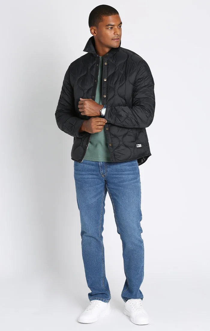 Quilted Flannel Lined Puffer Jacket