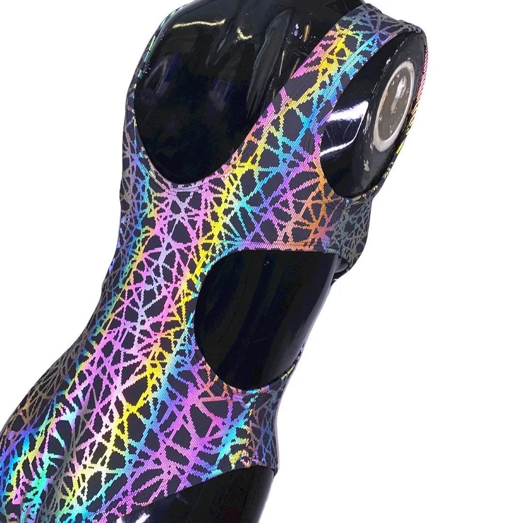 RAINBOW STATIC | Cut Out Bodysuit