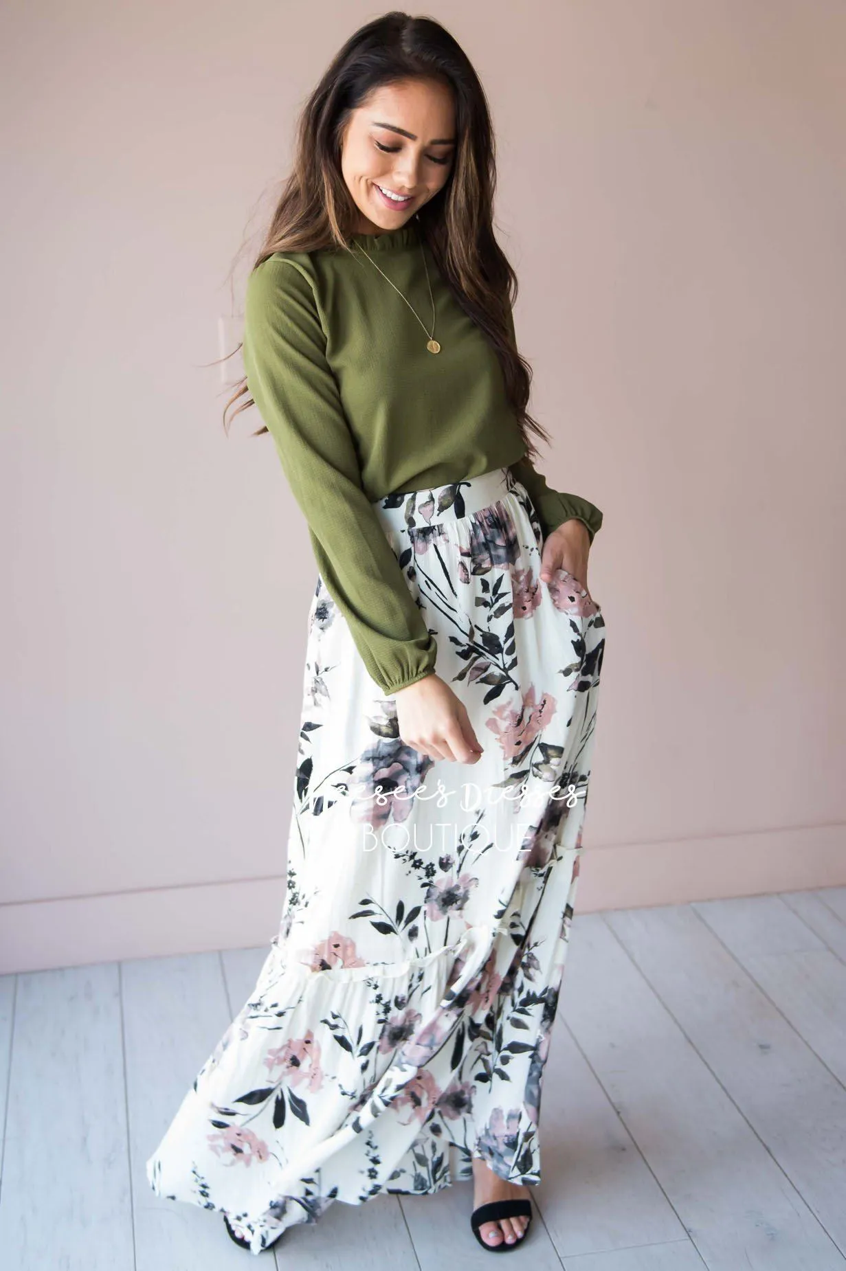 Ready for the Day Floral Skirt