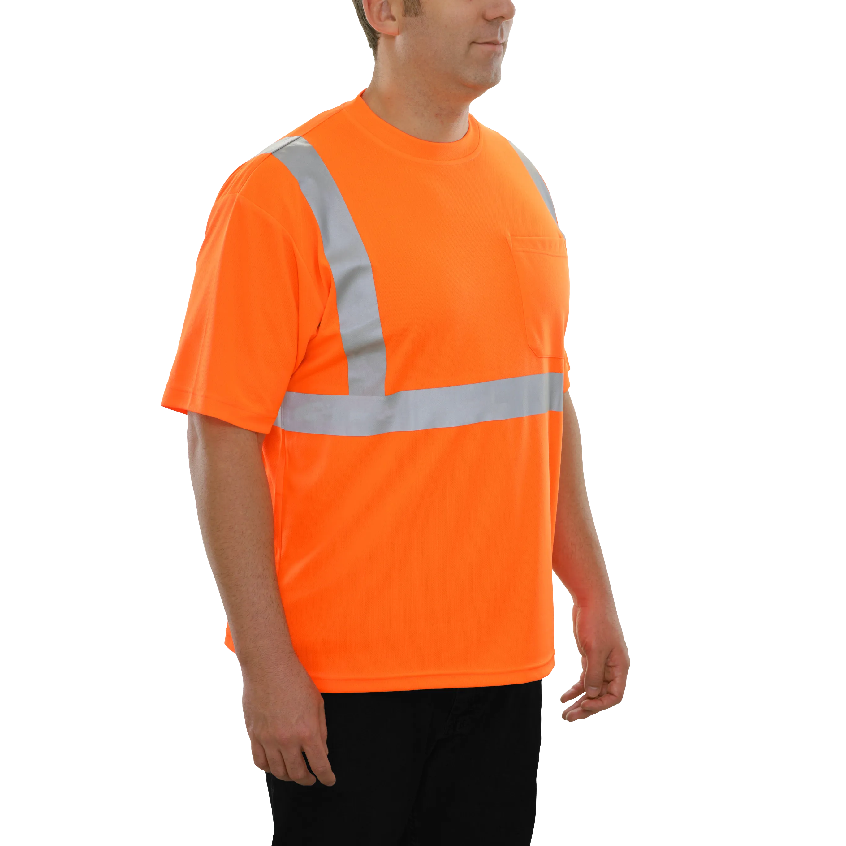 Reflective Apparel High Visibility c Shirt Orange Birdseye