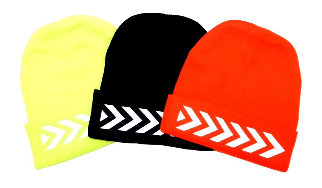 Reflective Knit Beanie - Chevron