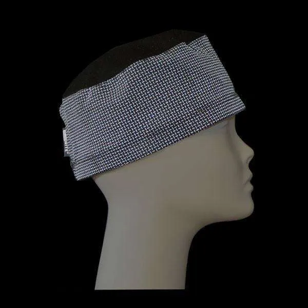 Reflective Unisex Mesh Skull Cap in Black