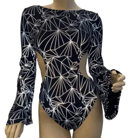 REFRACTION | Aria Cut-Out Bell Sleeve Bodysuit