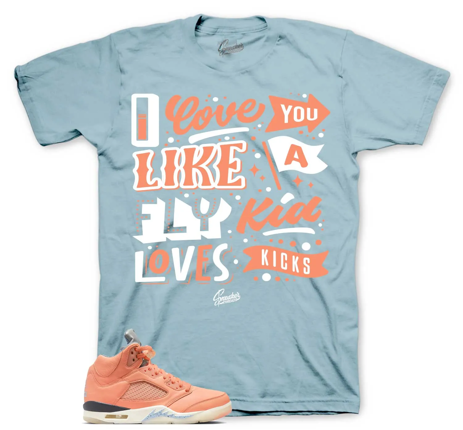 Retro 5 Crimson Bliss Love Kicks Shirt