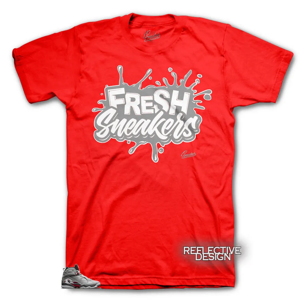 Retro 8 Reflective Fresh Sneakers Shirt