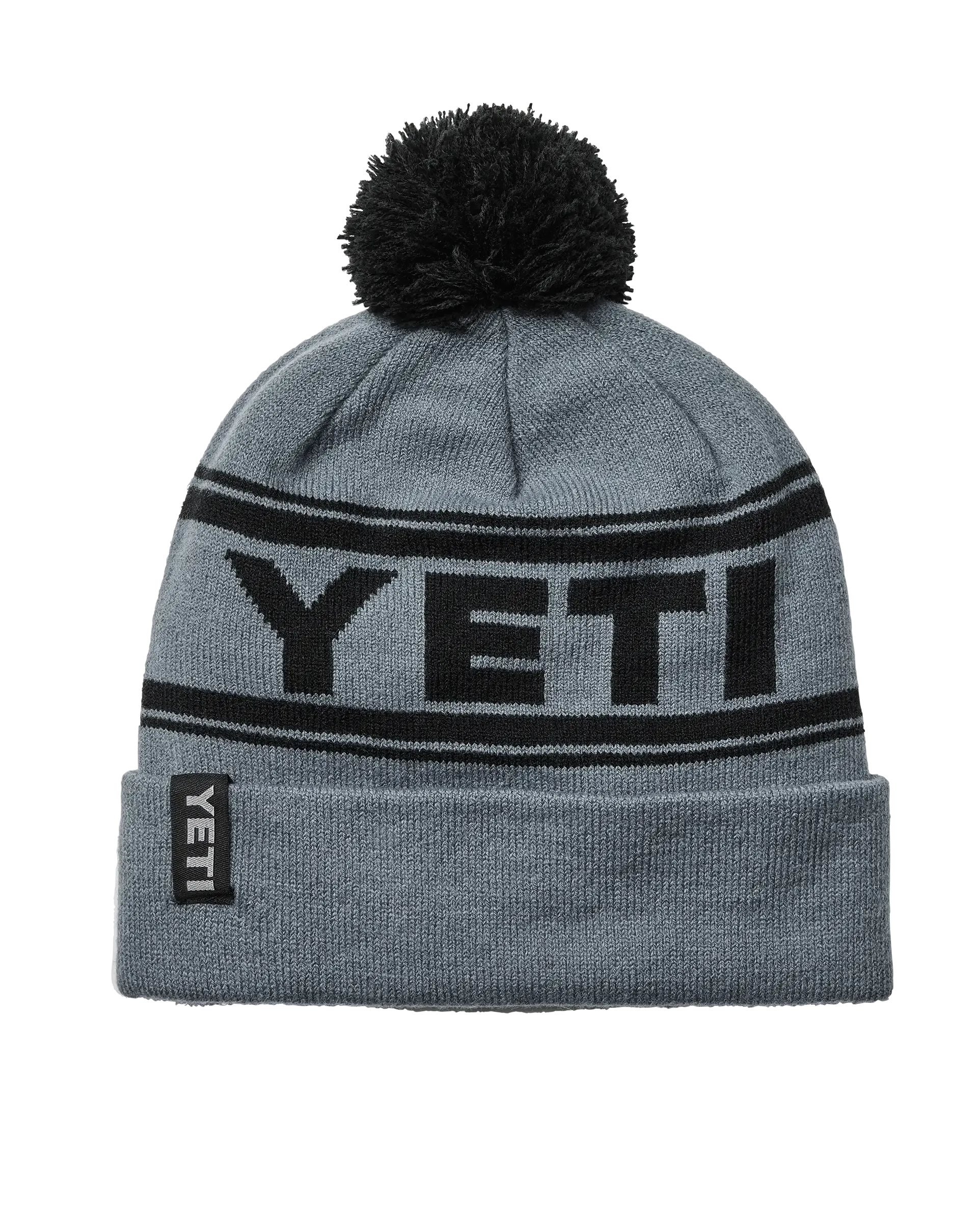 Retro Beanie in Grey & Black