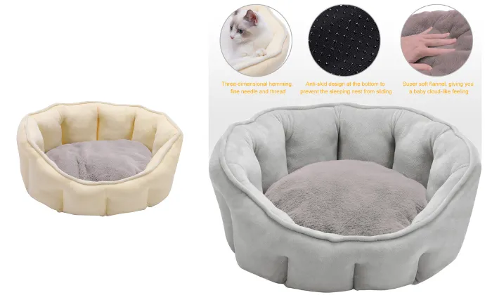 Round Cat Bed 18in