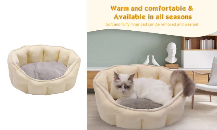 Round Cat Bed 18in