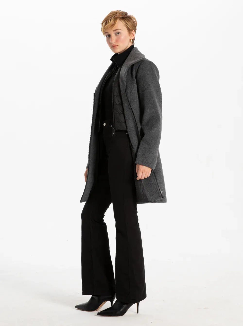 Serena Melton Long Peacoat. Style PZ8368800