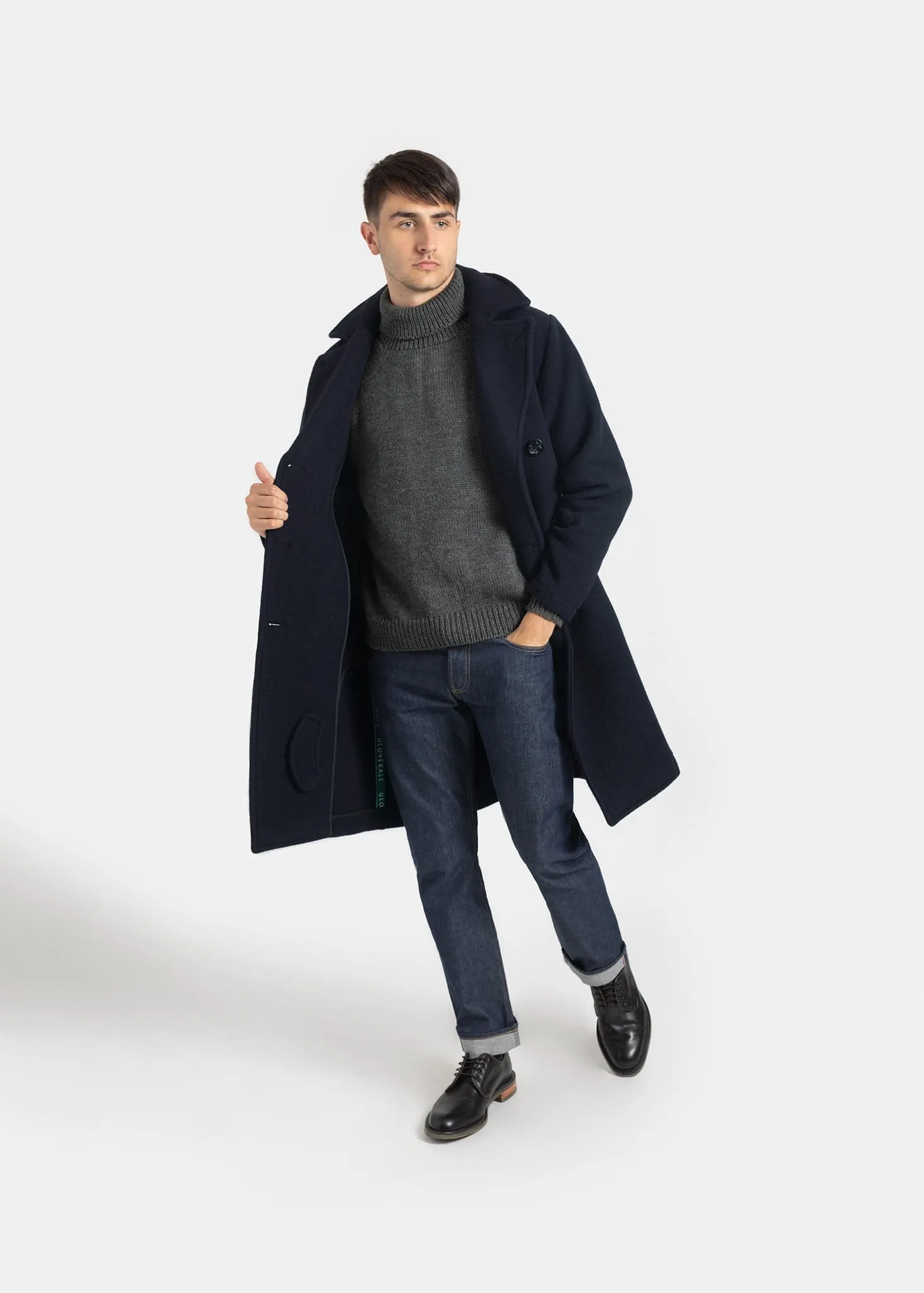 Shackleton Peacoat Navy