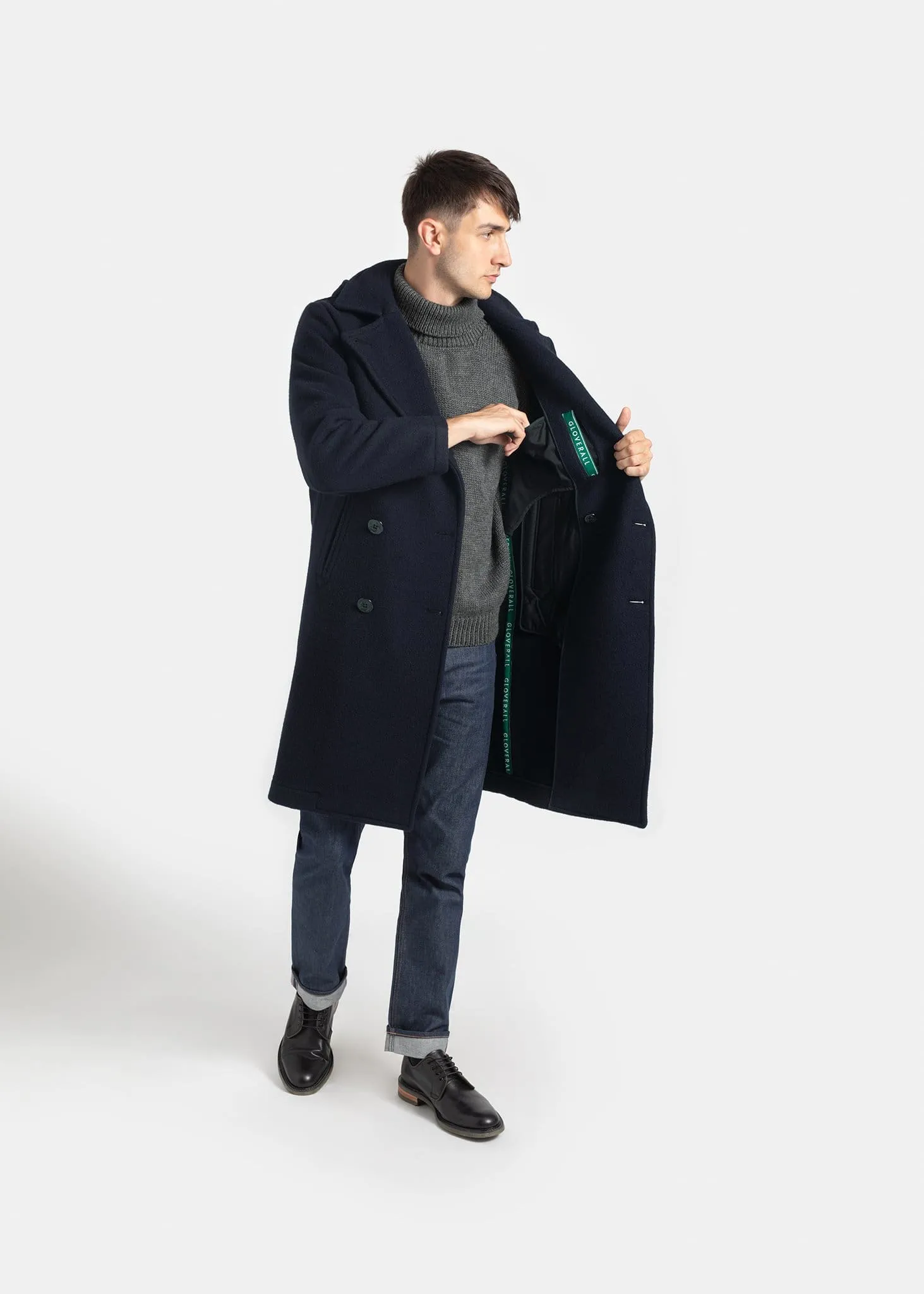 Shackleton Peacoat Navy