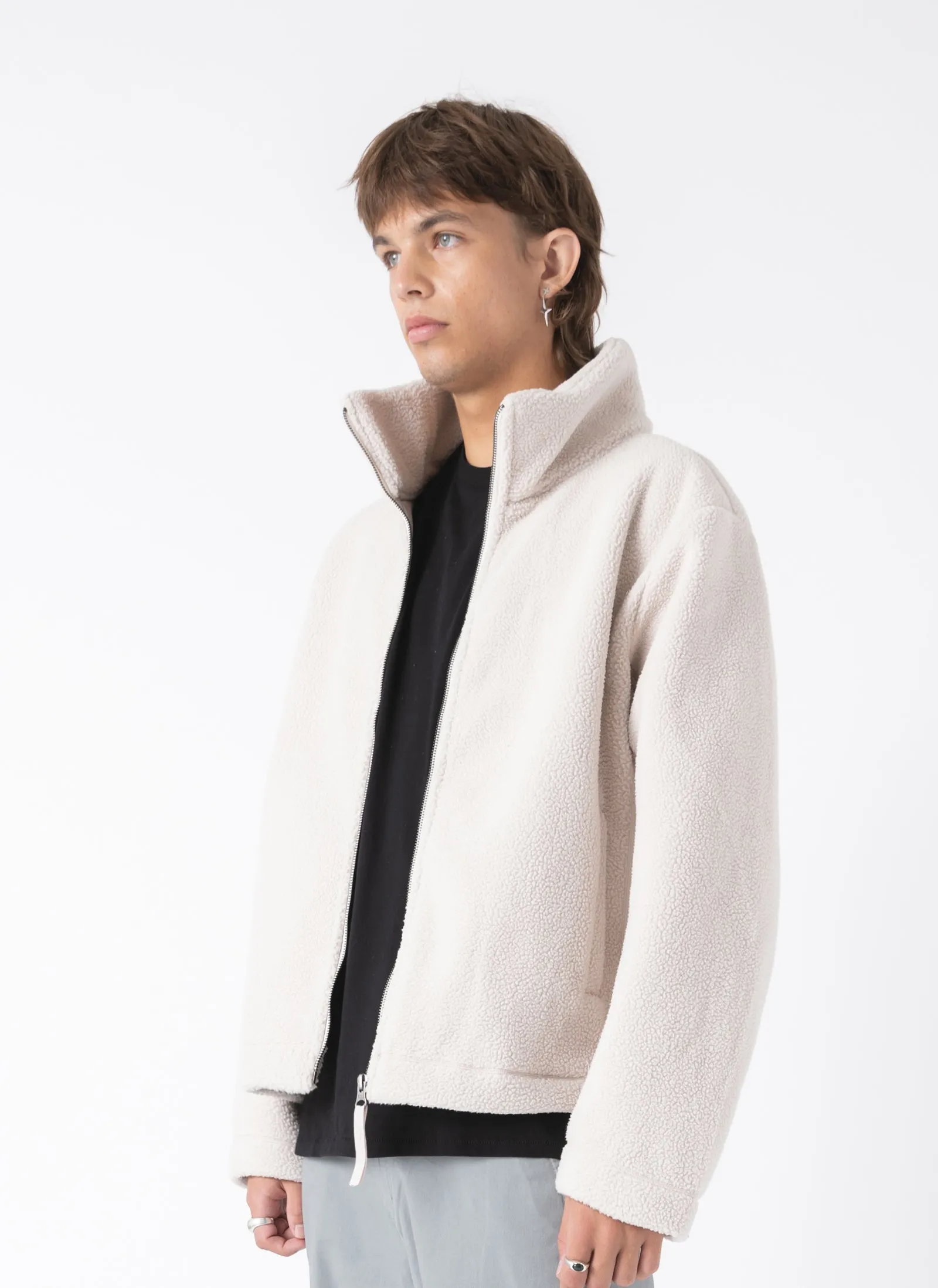 Sherpa Zip Jacket Natural