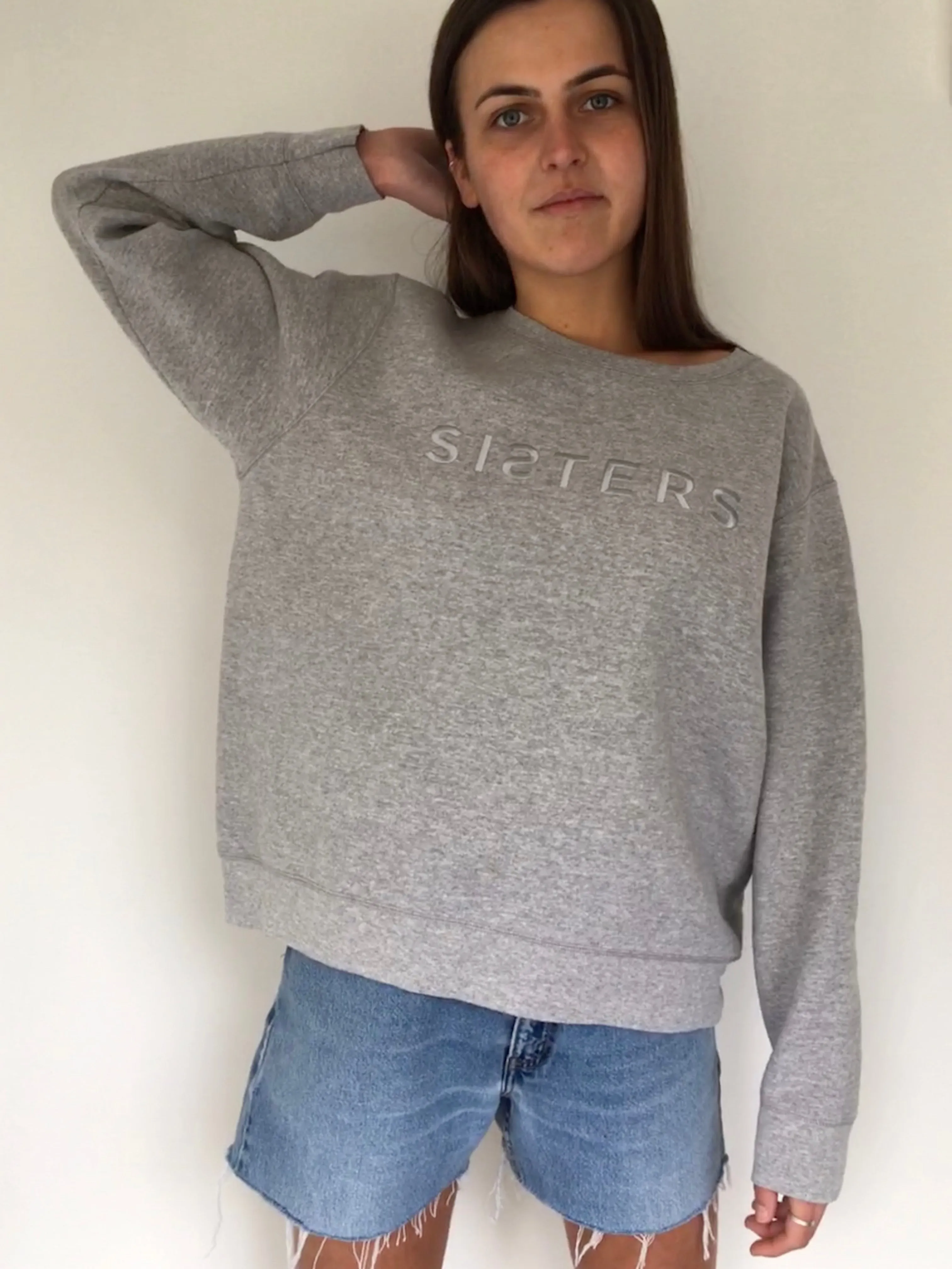 SISTERS embroidered sweatshirt Large