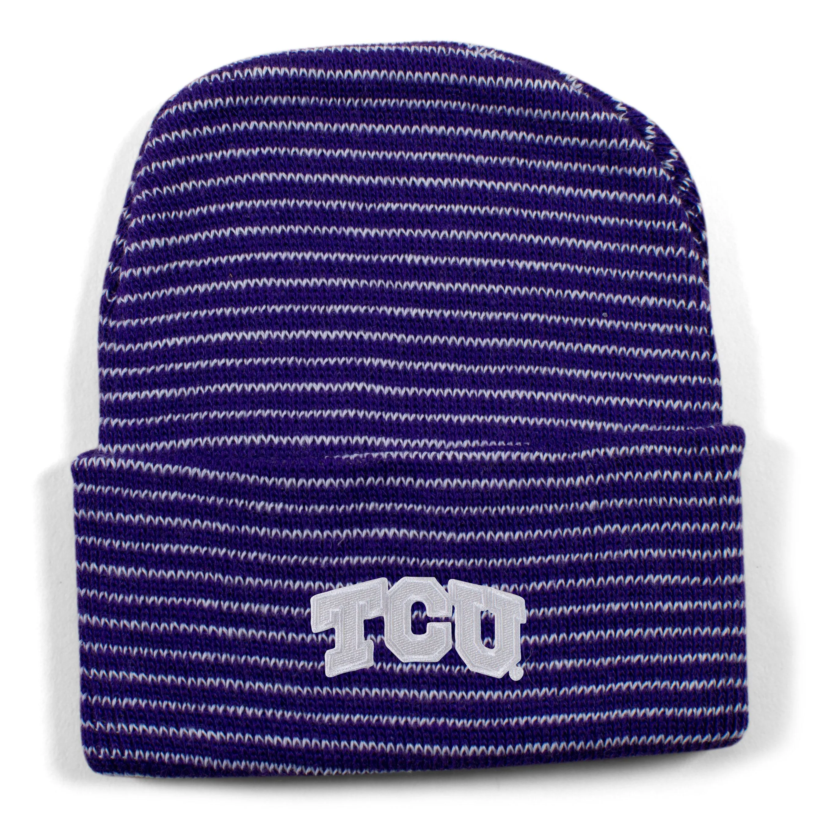 Texas Christian University Stripe Knit Cap