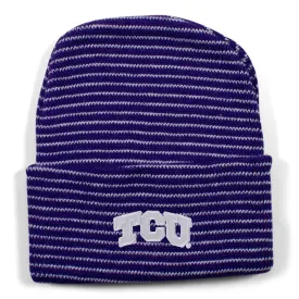 Texas Christian University Stripe Knit Cap