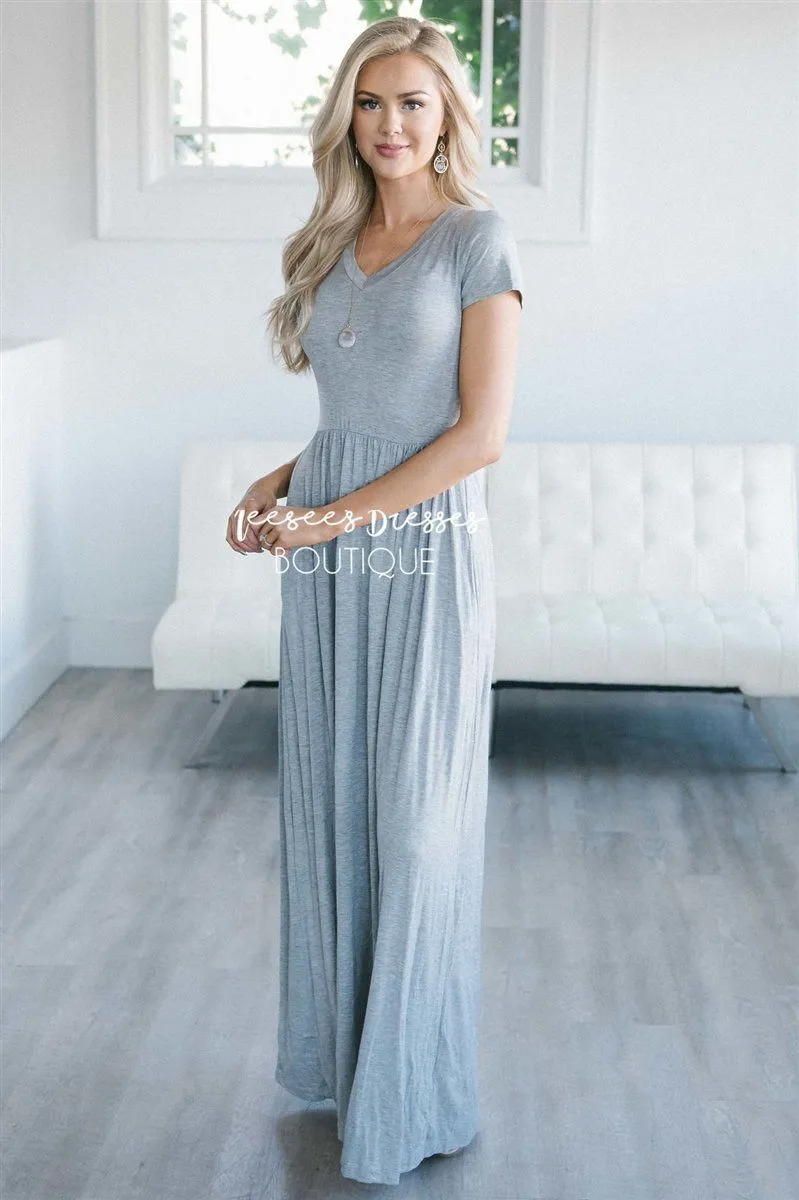 The Luella V Neck Maxi Dress