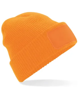 Thinsulate patch beanie | Fluorescent Orange