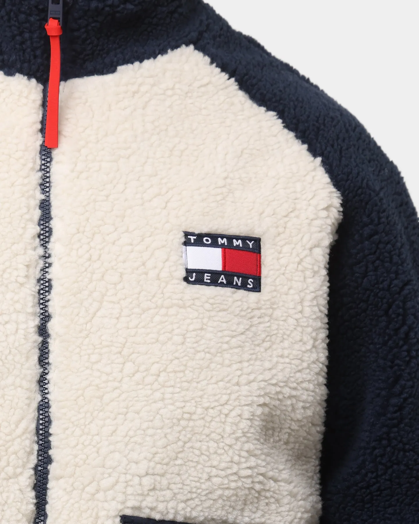 Tommy Jeans Reversible Sherpa Jacket Twilight Navy/White