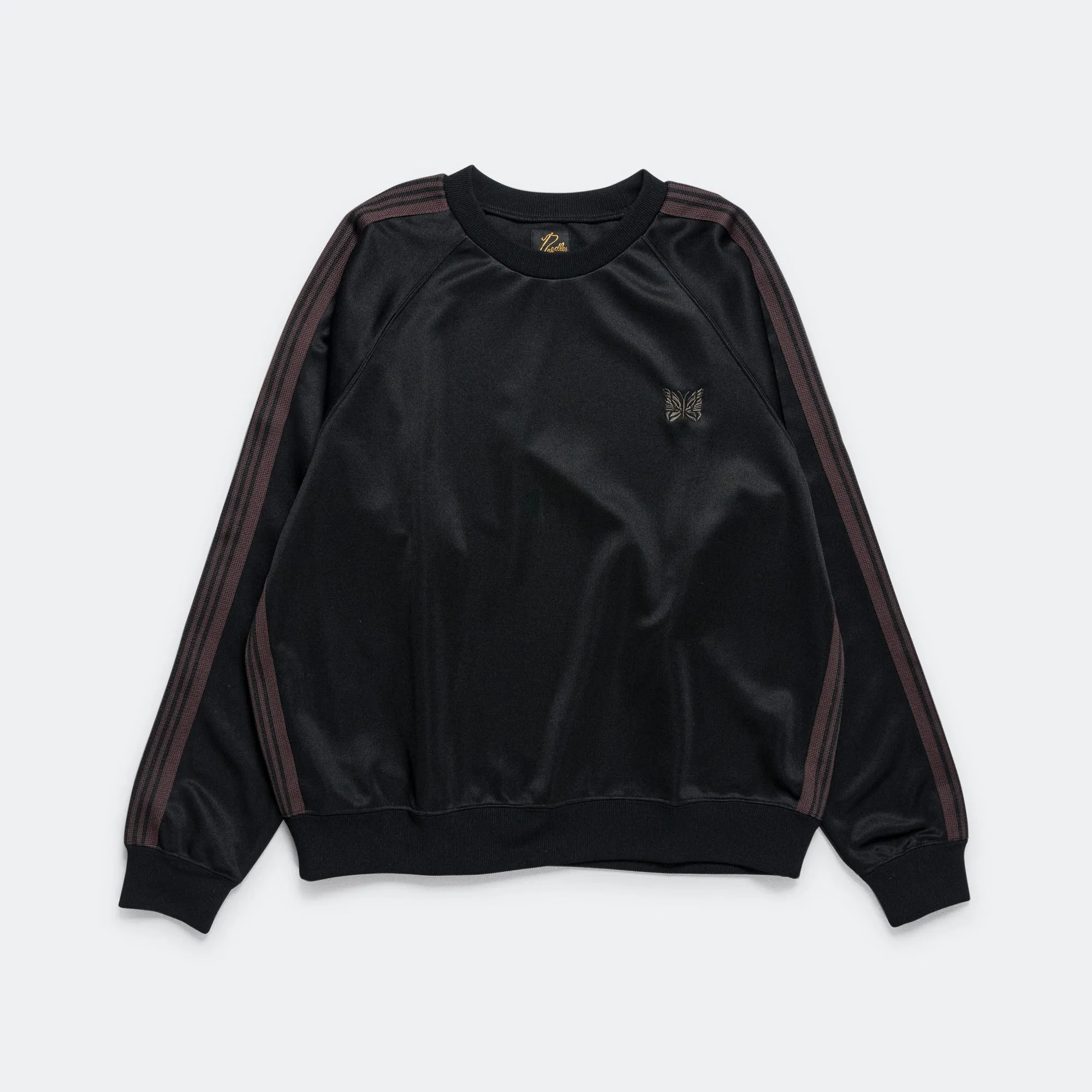 Track Crewneck - Black Poly Smooth