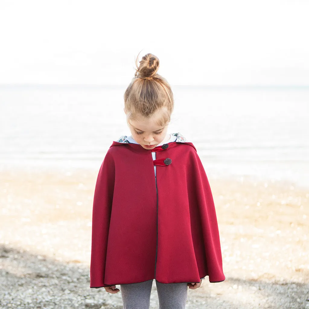 Traveller Cape Sewing Pattern - Child ~ reversible