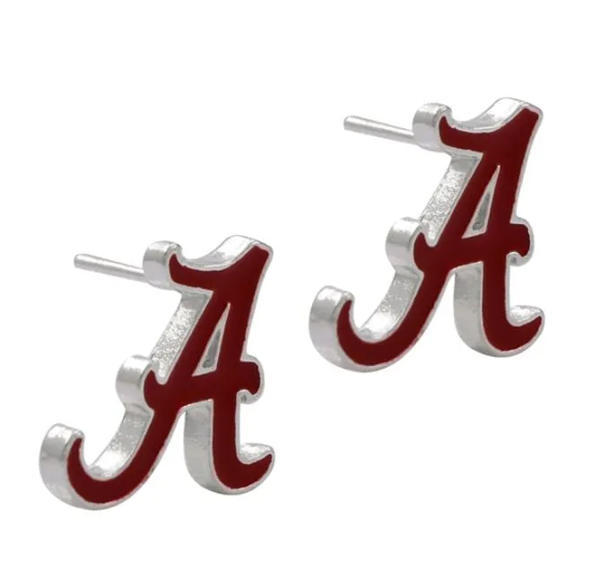 University of Alabama- Alabama Crimson Tide - Logo Stud Earrings