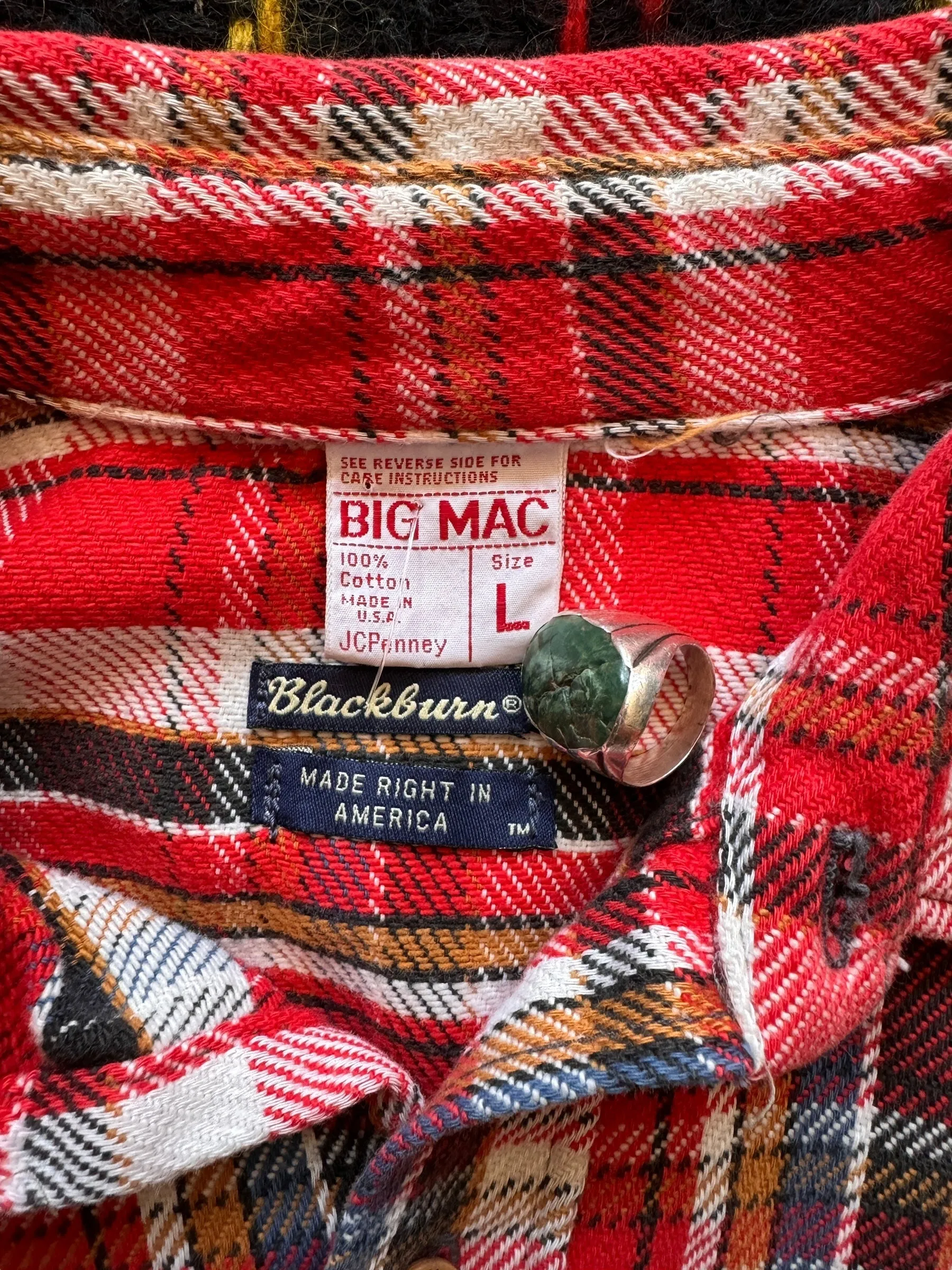 Vintage 70s Era Big Mac Cotton Flannel SZ L