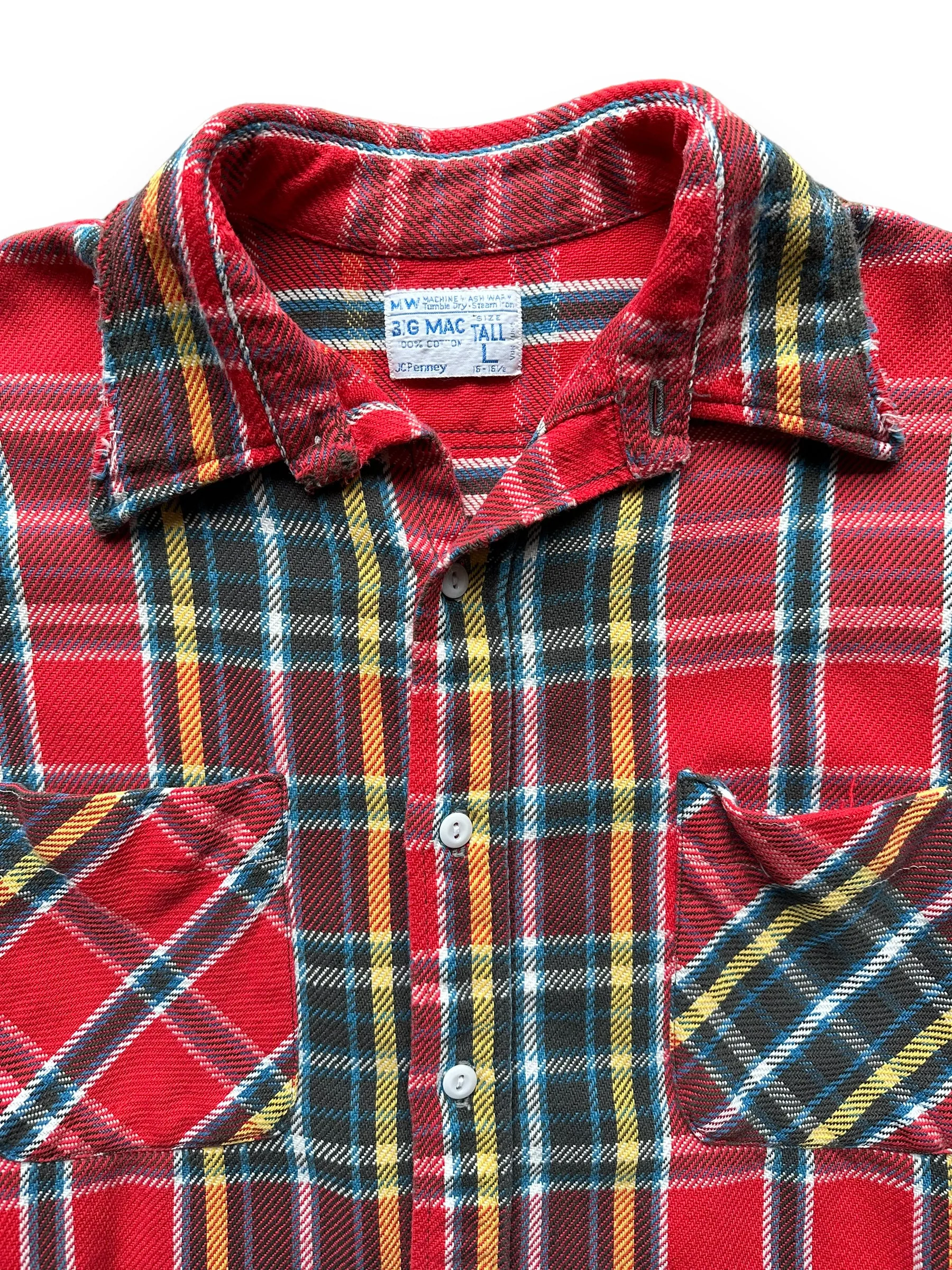 Vintage Big Mac Cotton Flannel SZ L Tall | Vintage Cotton Flannel Seattle | Barn Owl Vintage Seattle