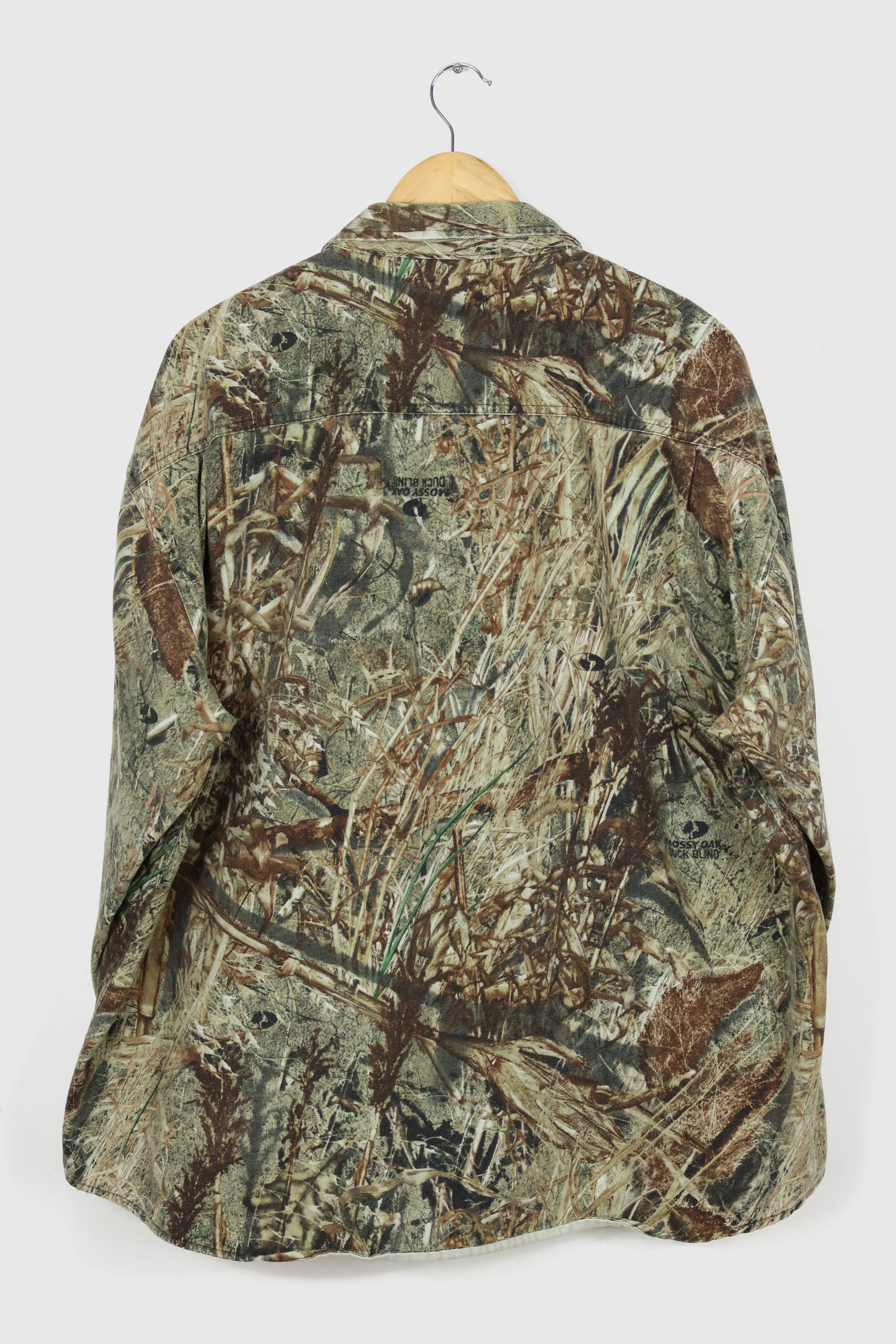 Vintage Duck Blind Camo Button-Down Shirt