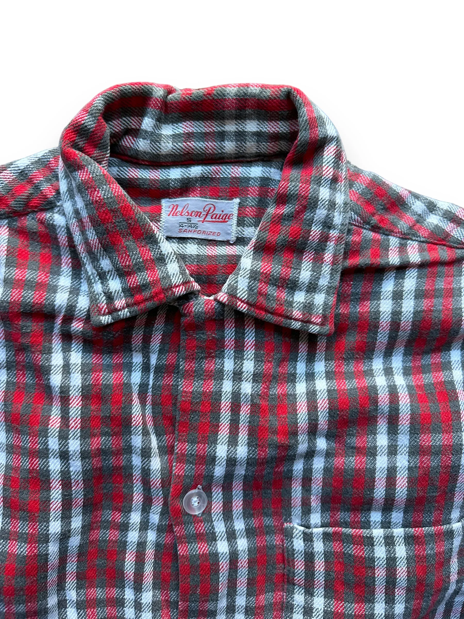 Vintage Nelson Paige Cotton Flannel SZ L | Vintage Loop Collar Shirt Seattle | Barn Owl Vintage Seattle