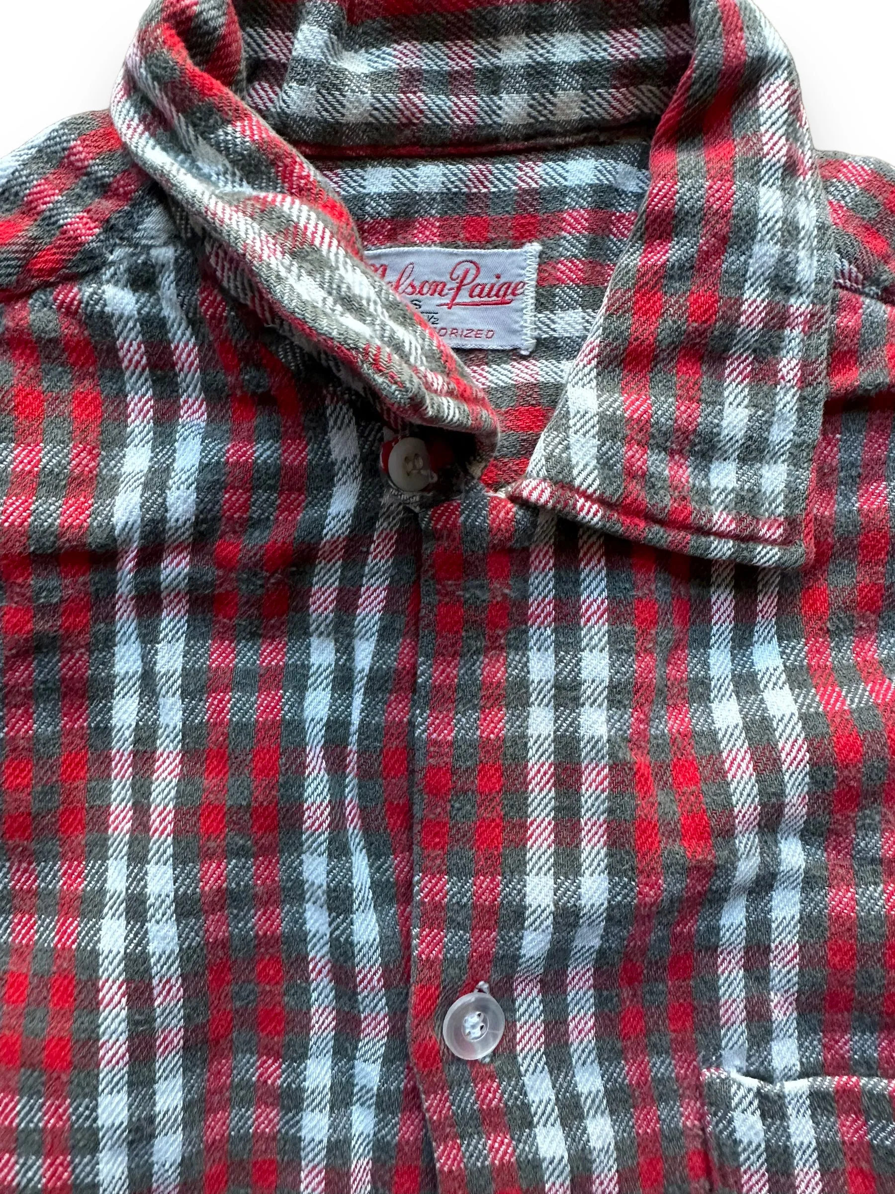 Vintage Nelson Paige Cotton Flannel SZ L | Vintage Loop Collar Shirt Seattle | Barn Owl Vintage Seattle